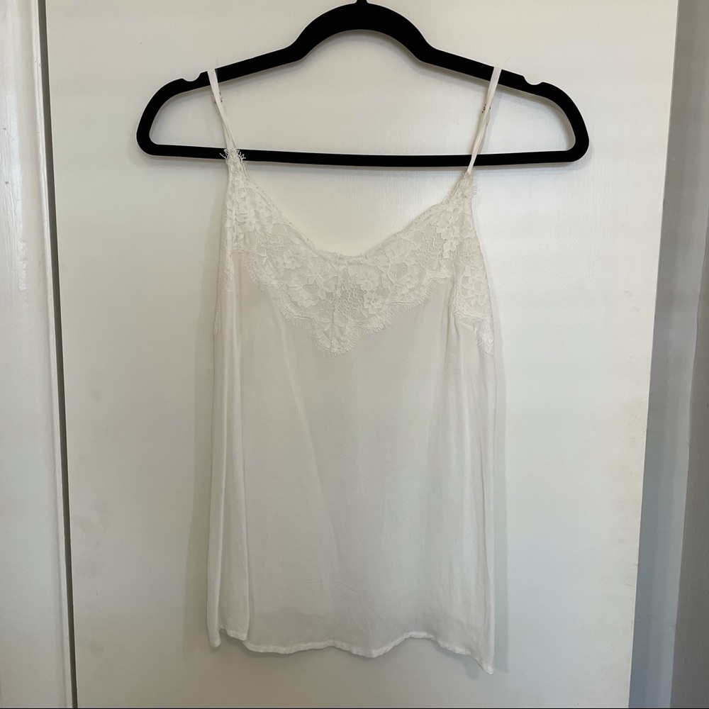 Abercrombie size XS ivory lace trim cami